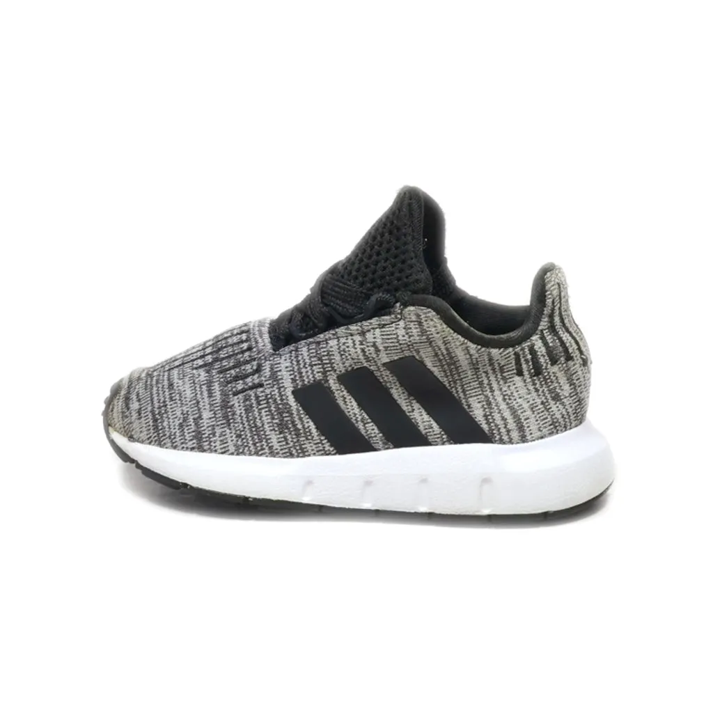 Adidas Swift Run Sport Shoes Leather Grey Colour For Kids