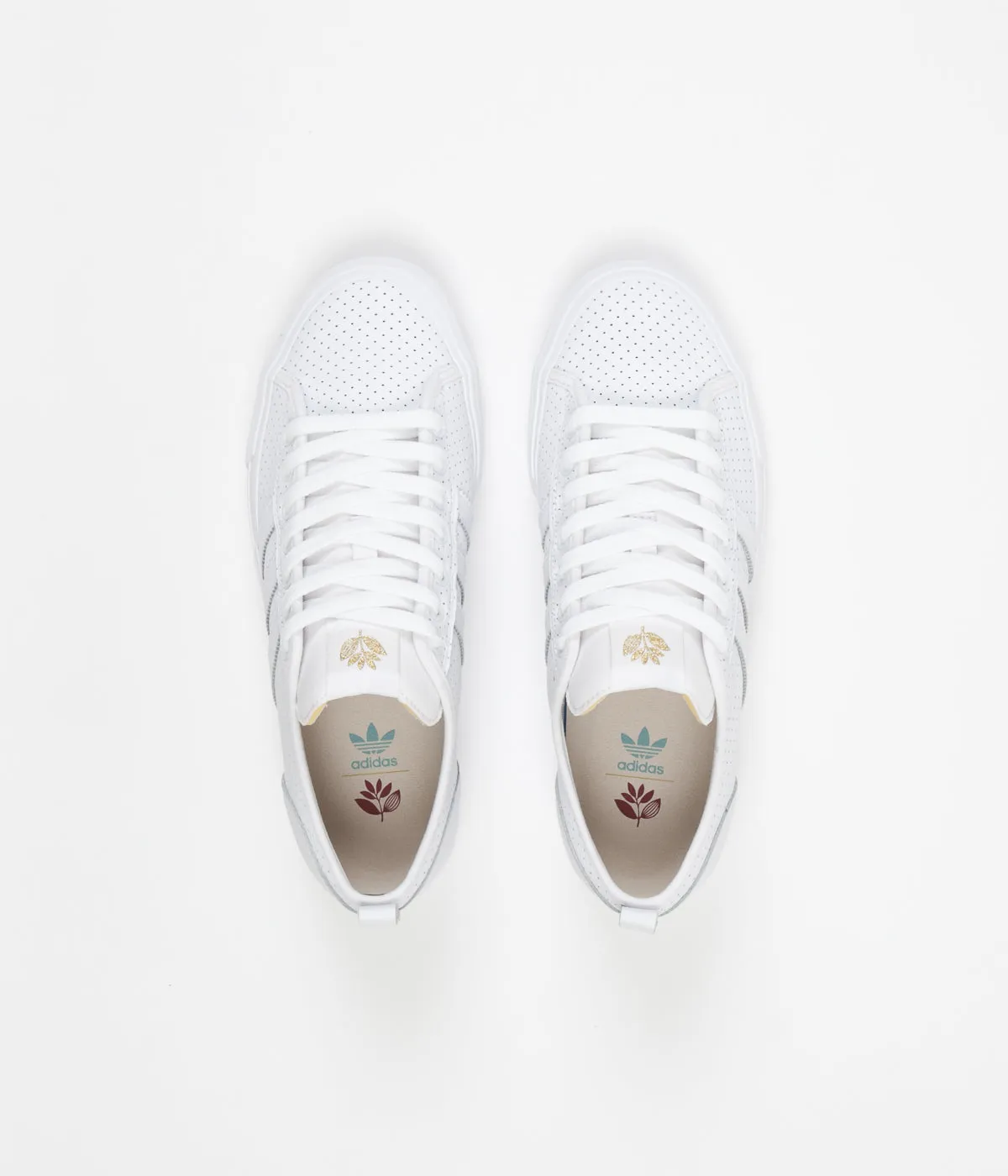 Adidas x Magenta Matchcourt Shoes - White / Gold / Gum