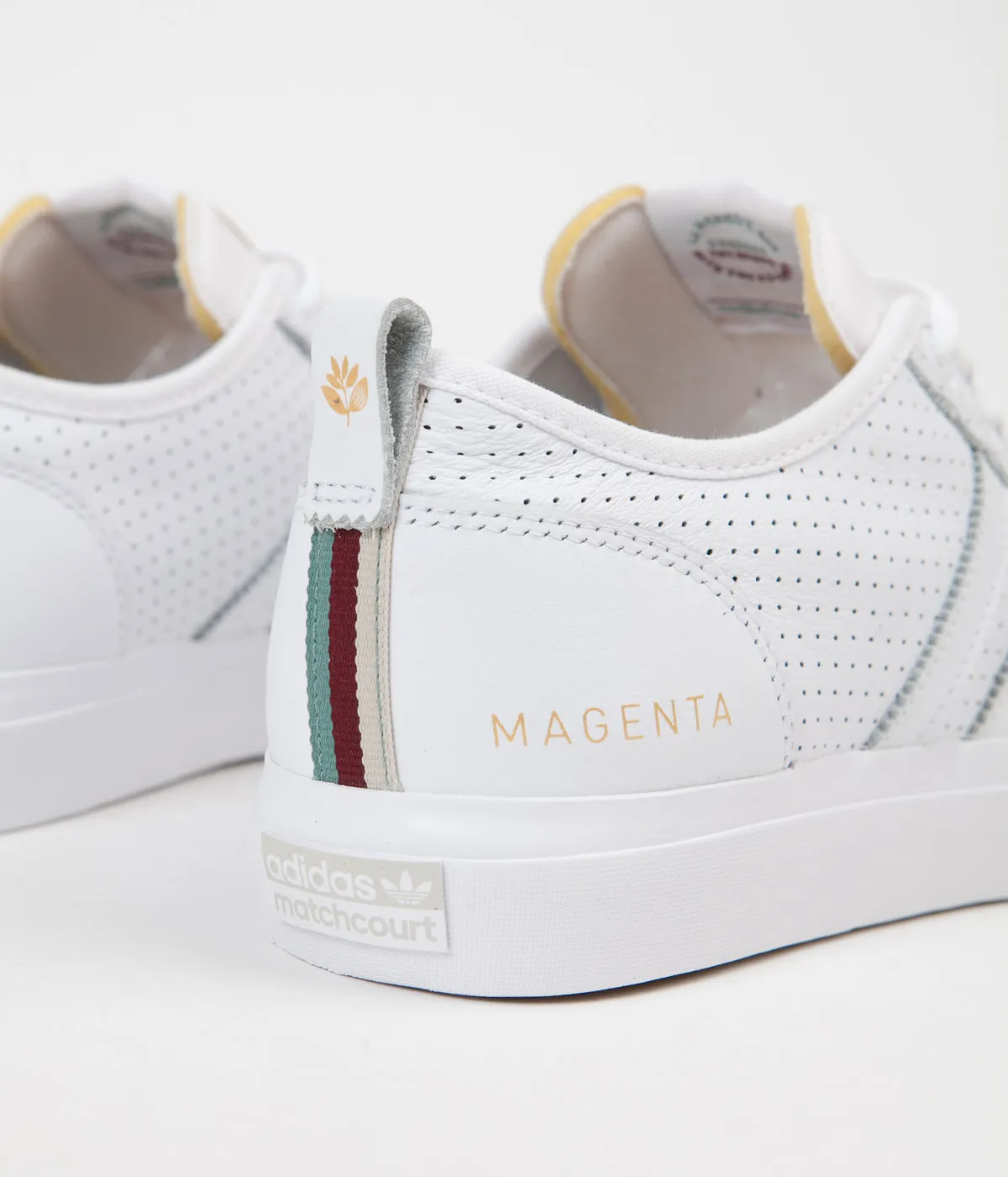 Adidas x Magenta Matchcourt Shoes - White / Gold / Gum