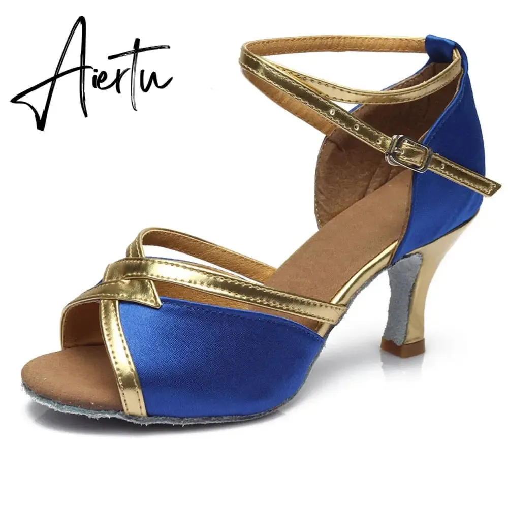 Aiertu new brand girls women's  ballroom tango salsa latin dance shoes  5cm and 7cm heel free shipping