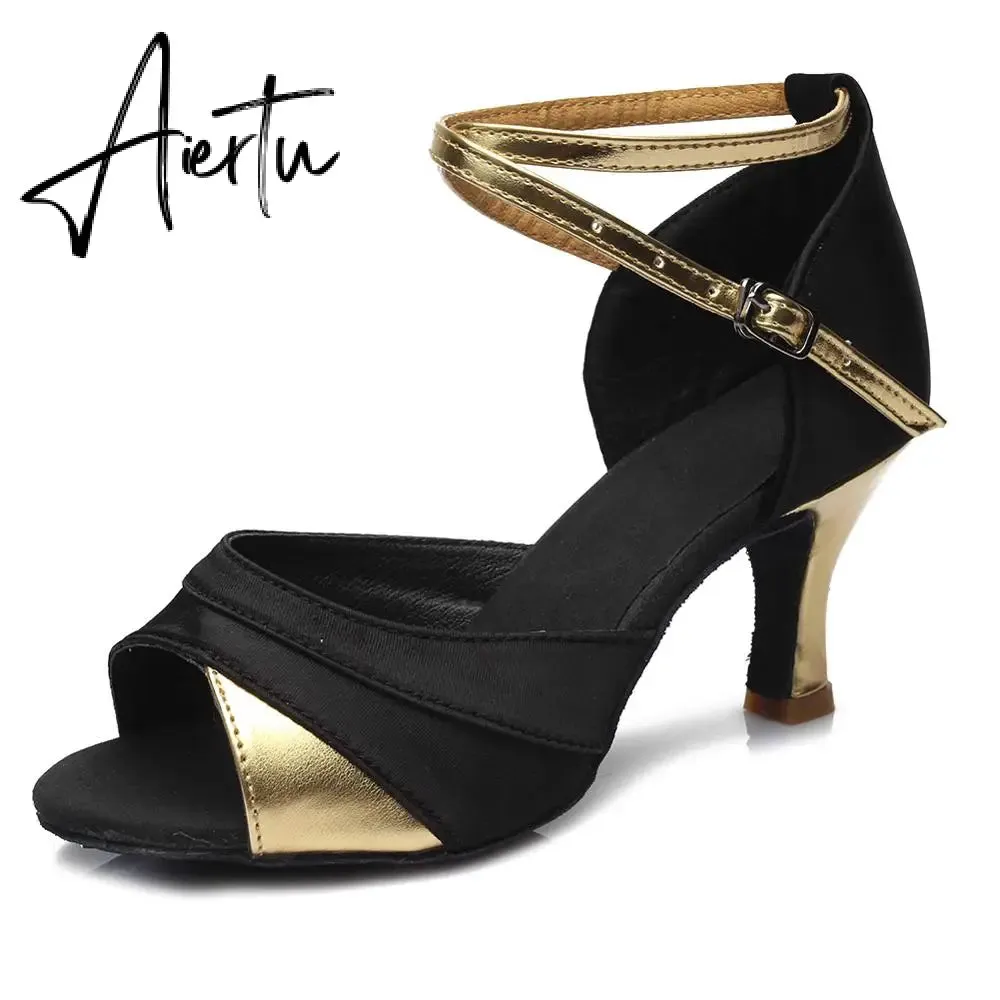 Aiertu new brand girls women's  ballroom tango salsa latin dance shoes  5cm and 7cm heel free shipping