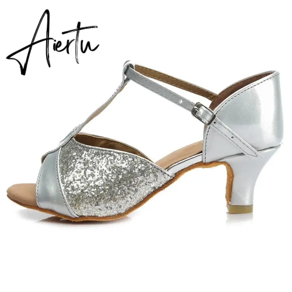 Aiertu new brand girls women's  ballroom tango salsa latin dance shoes  5cm and 7cm heel free shipping