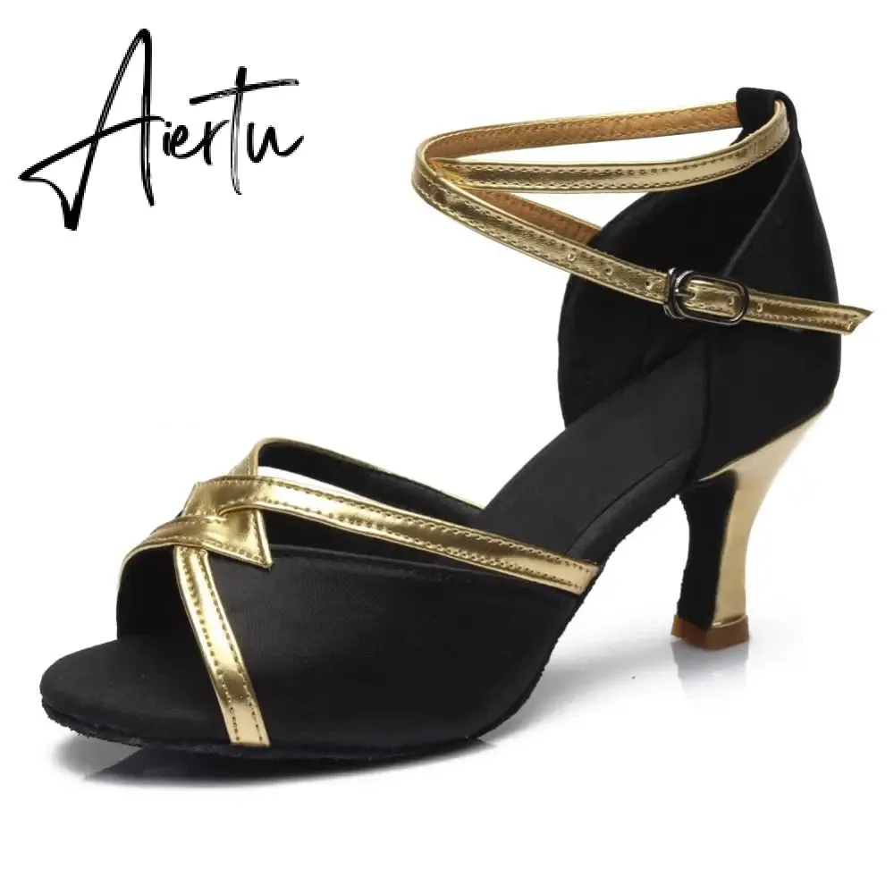 Aiertu new brand girls women's  ballroom tango salsa latin dance shoes  5cm and 7cm heel free shipping