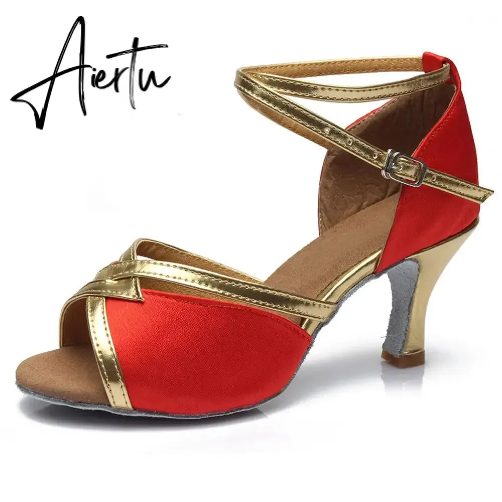 Aiertu new brand girls women's  ballroom tango salsa latin dance shoes  5cm and 7cm heel free shipping