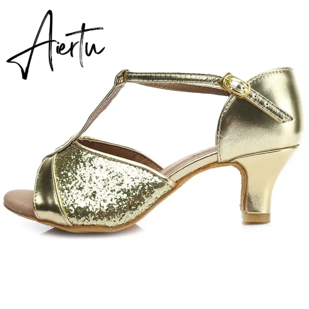 Aiertu new brand girls women's  ballroom tango salsa latin dance shoes  5cm and 7cm heel free shipping