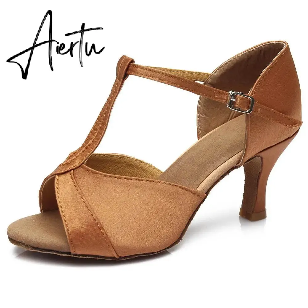 Aiertu new brand girls women's  ballroom tango salsa latin dance shoes  5cm and 7cm heel free shipping