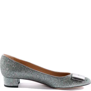Bally Womens Kitten Heels in Silver
