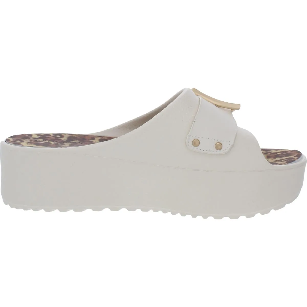 Baretraps Womens Pacey Faux Leather Platform Flatform Sandals