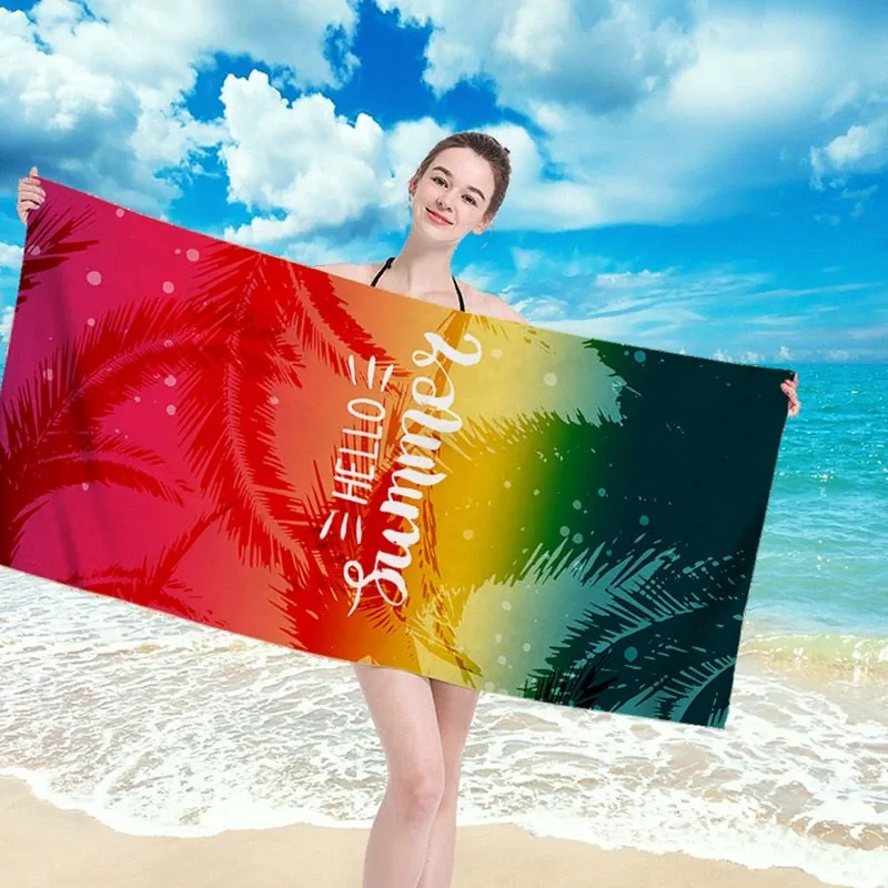 Beach Towel Large Gym Tapestries Sport Pool,Yoga Towel,Fashion Mat Summer Surf Robe Blanket