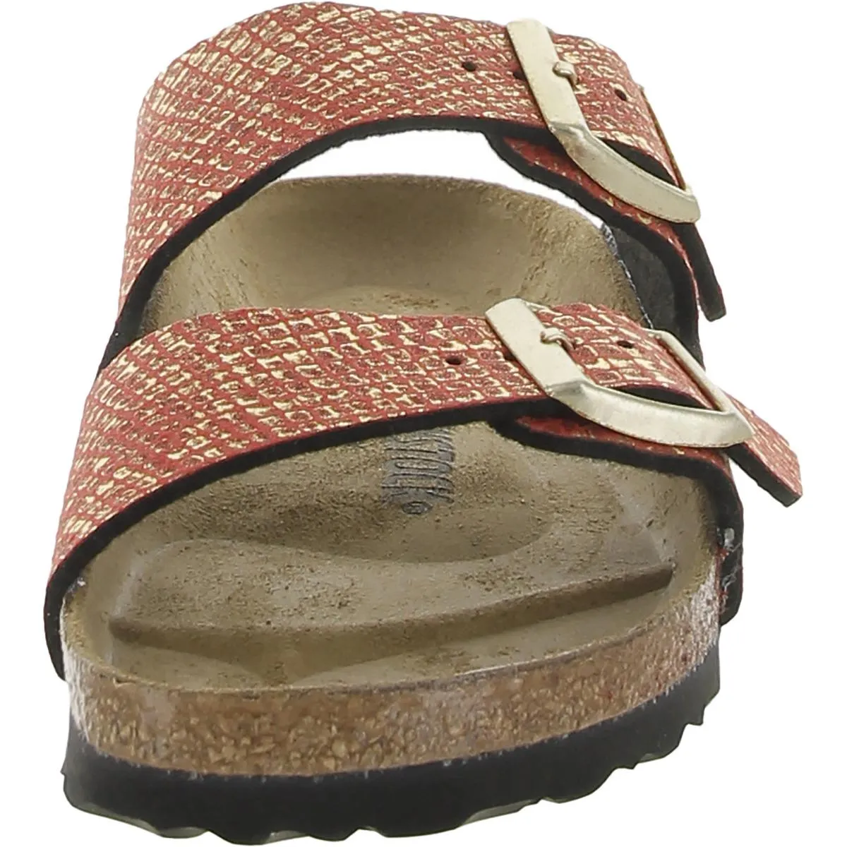 Birkenstock Womens Arizona BS Faux Leather Slip On Flatform Sandals