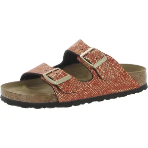 Birkenstock Womens Arizona BS Faux Leather Slip On Flatform Sandals