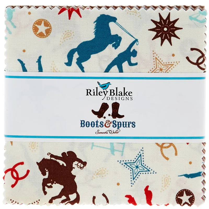 Boots and Spurs Blue Colorway 5" Stackers