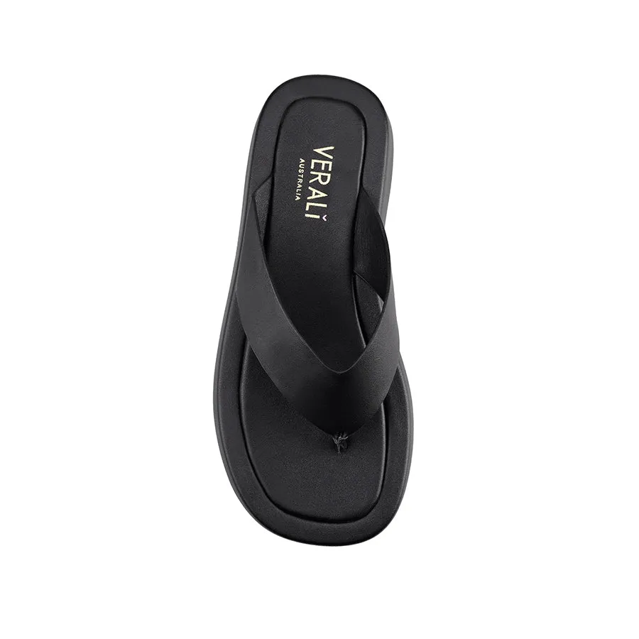 BOUNCER FLATFORM THONGS - BLACK