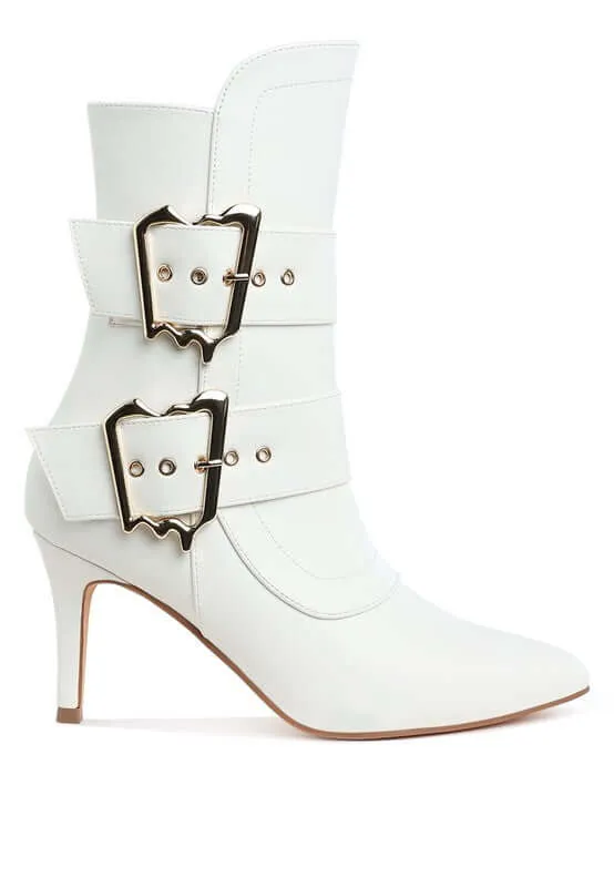 Buckle Strap Ankle Boots