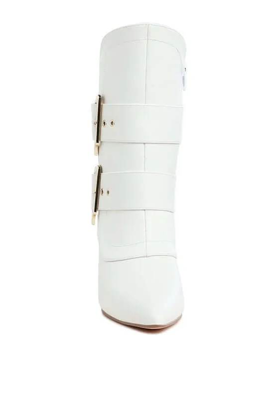 Buckle Strap Ankle Boots