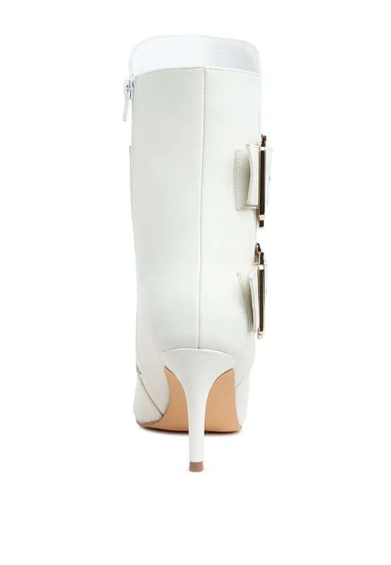 Buckle Strap Ankle Boots