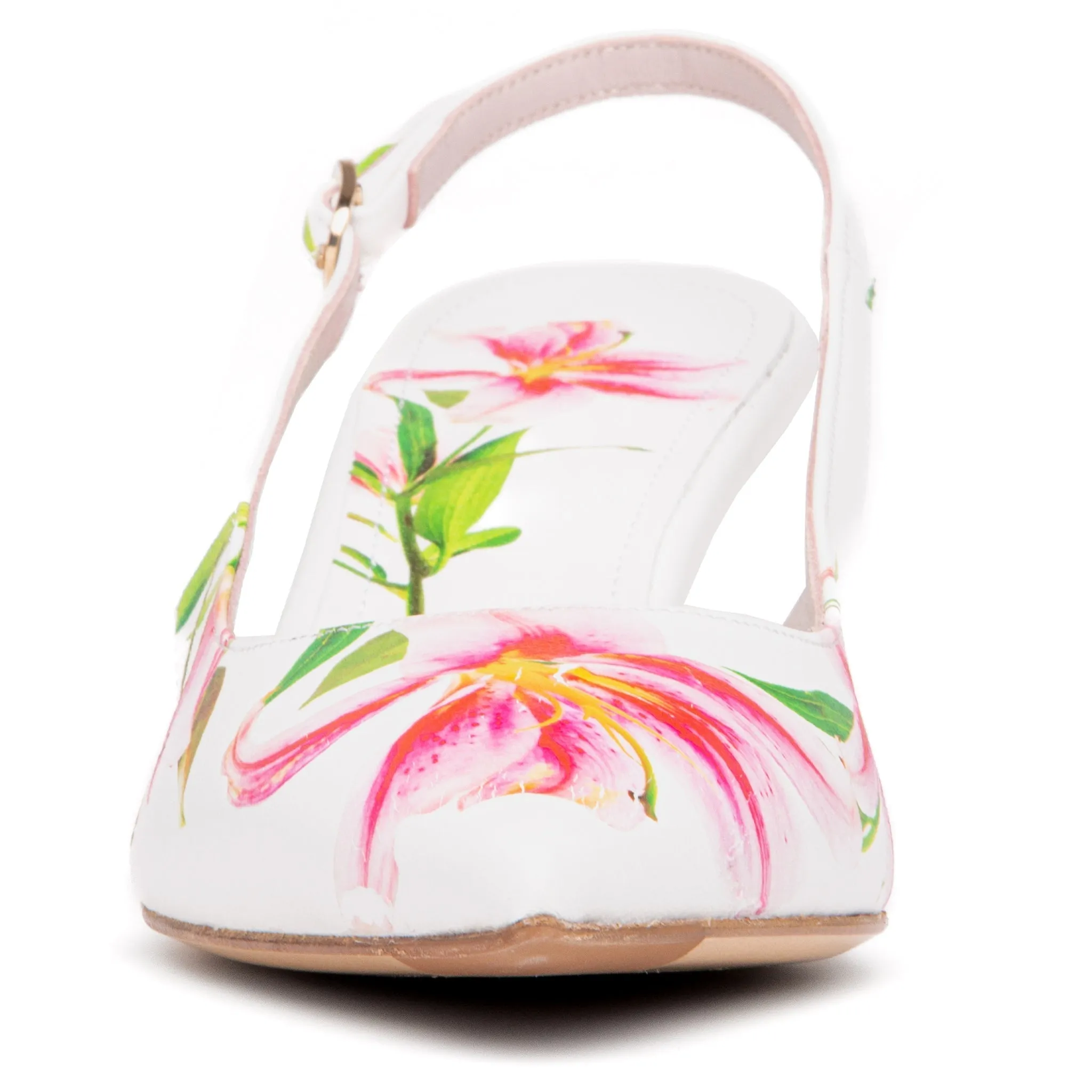 Cancun Yellow Floral Printed Leather