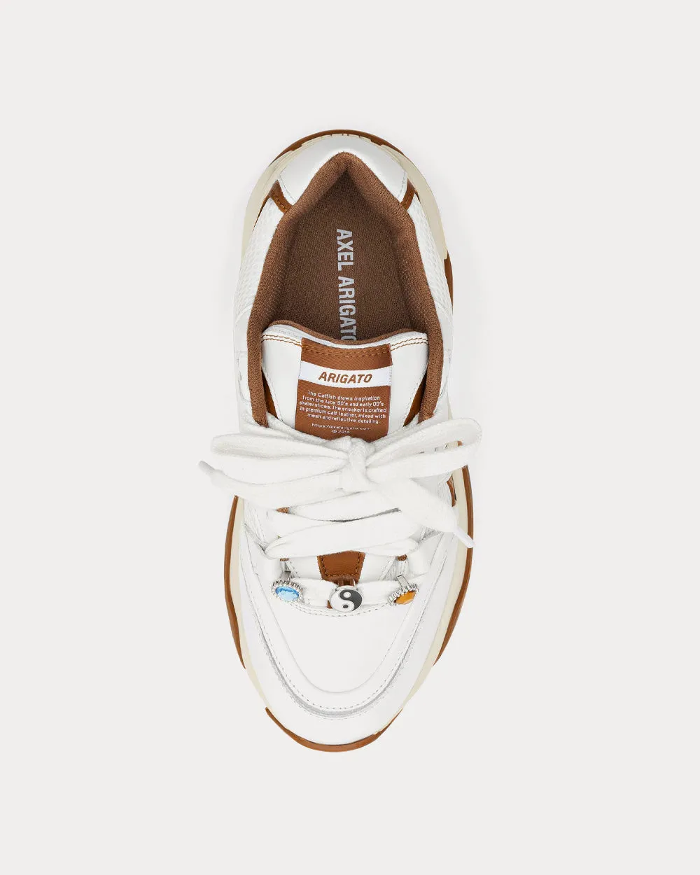 Catfish Lo White / Camel Low Top Sneakers