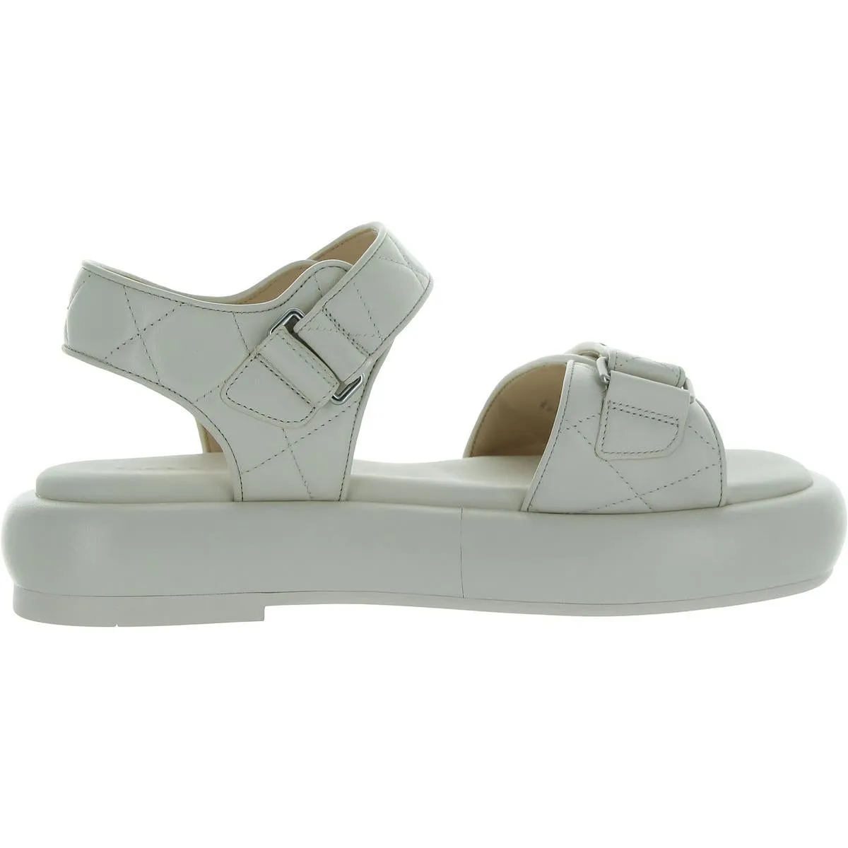 Coach Womens Peyton Leather Slingback Flatform Sandals