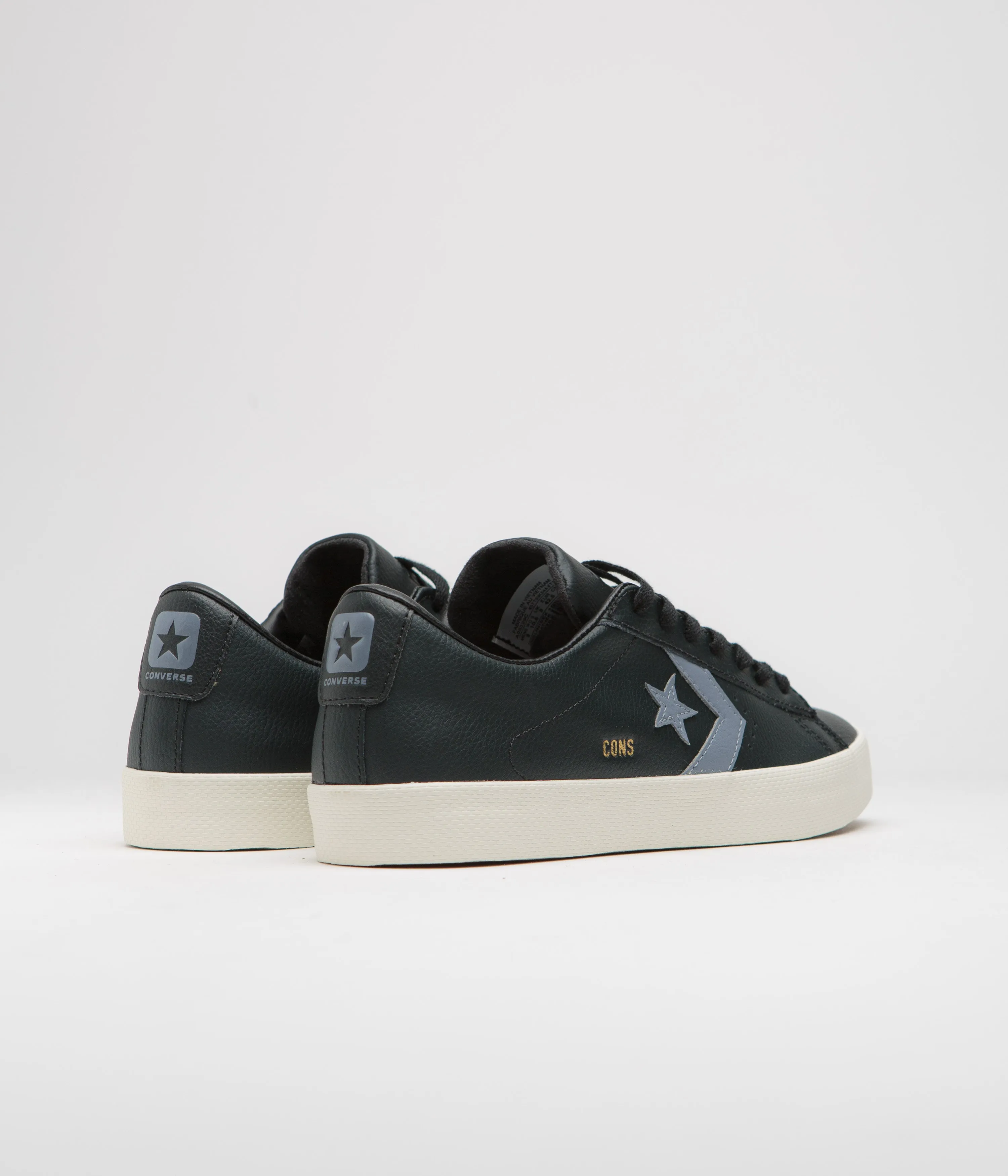 Converse PL Vulc Pro Ox Shoes - Black / Lunar Grey / Egret