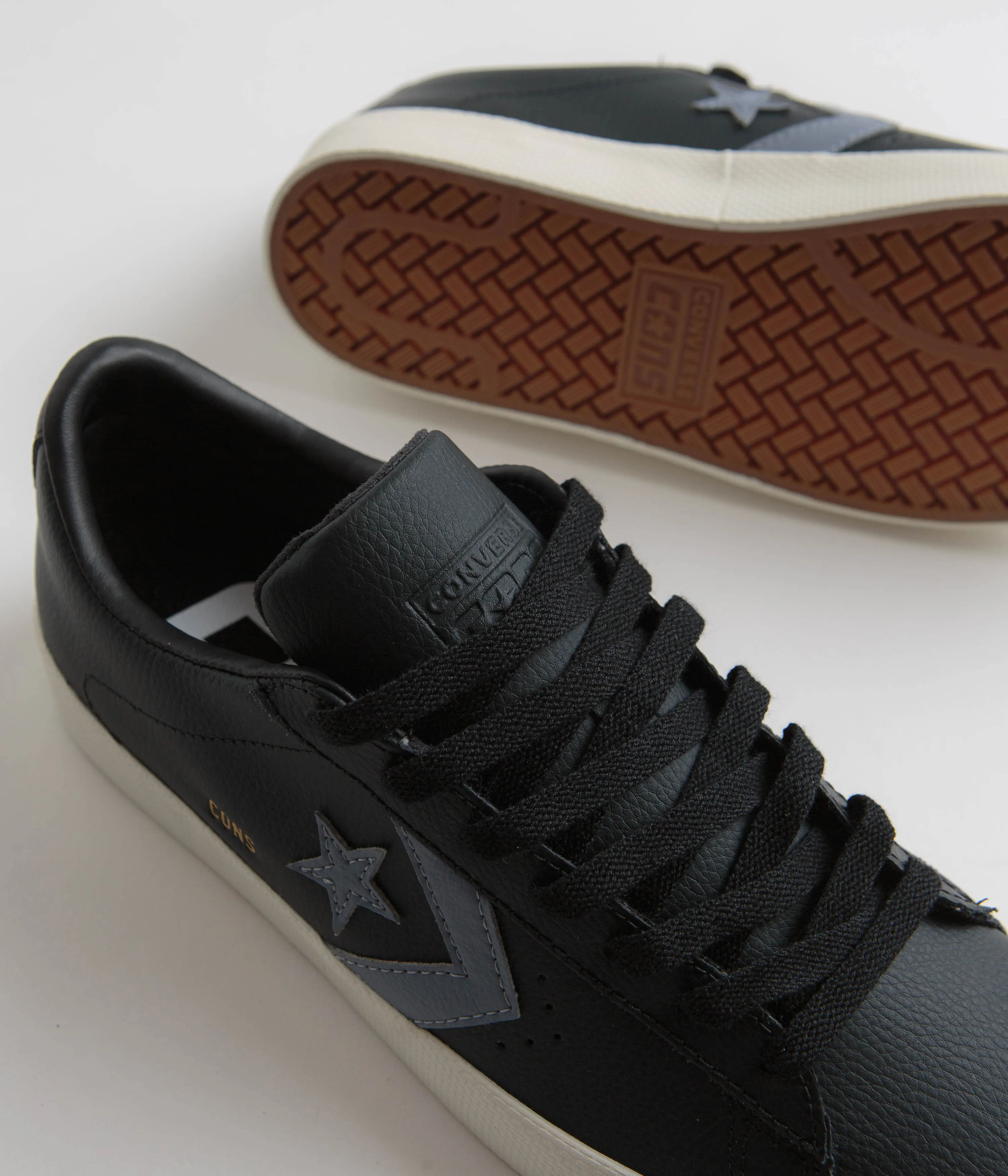 Converse PL Vulc Pro Ox Shoes - Black / Lunar Grey / Egret