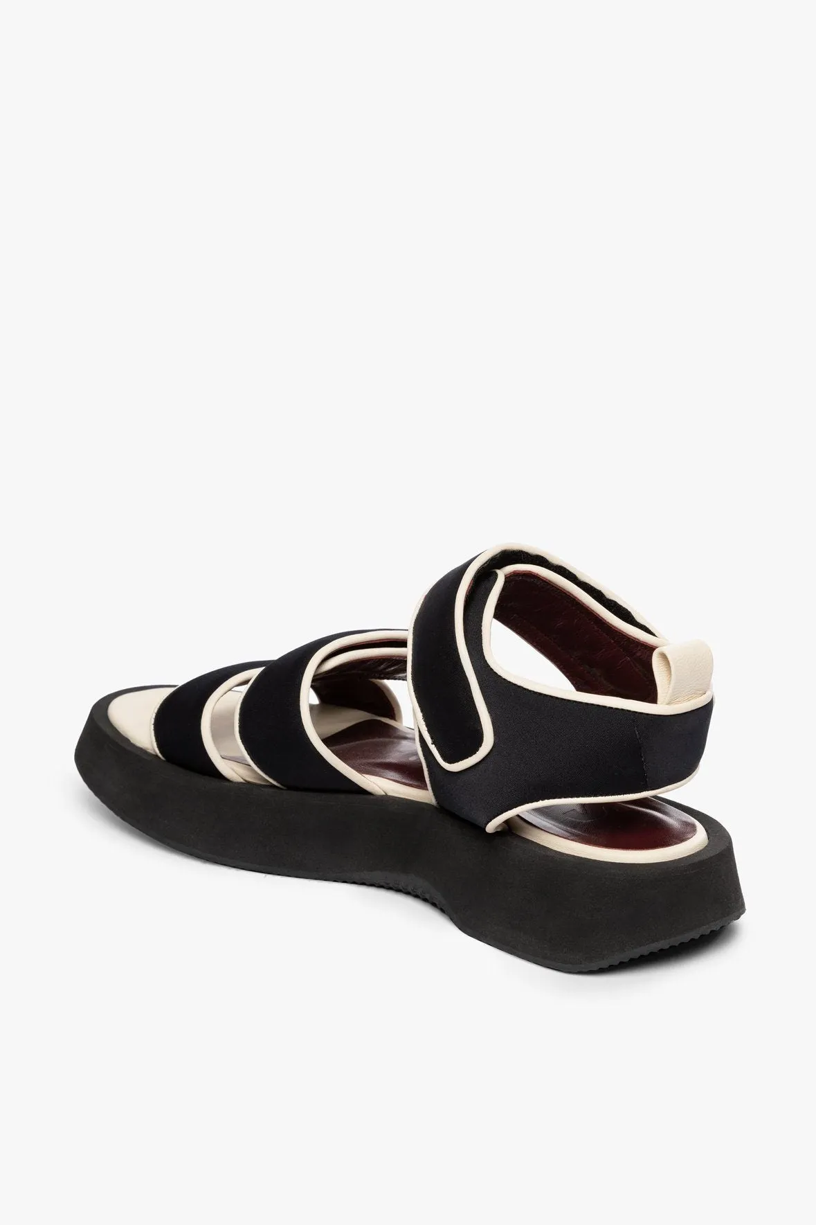 CREW SANDAL | BLACK WHITE