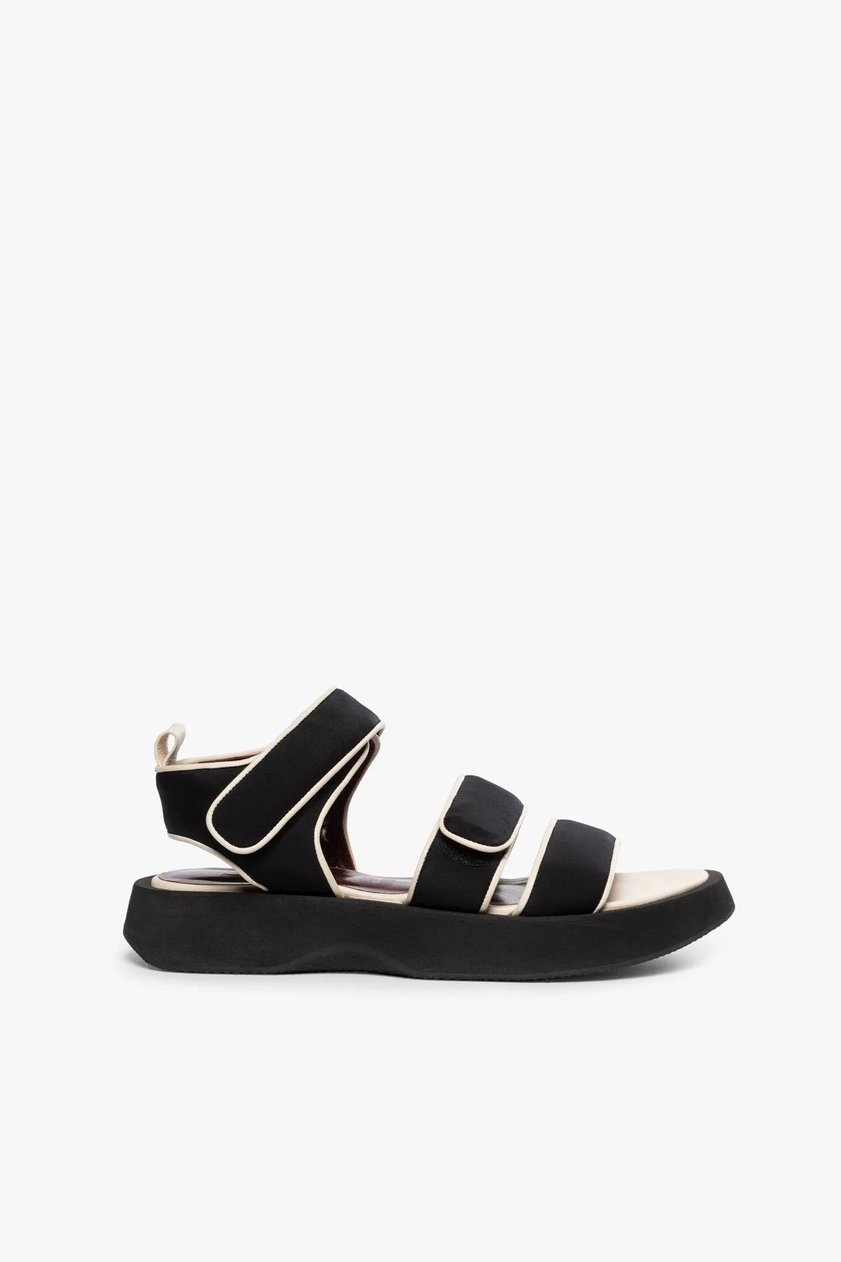 CREW SANDAL | BLACK WHITE