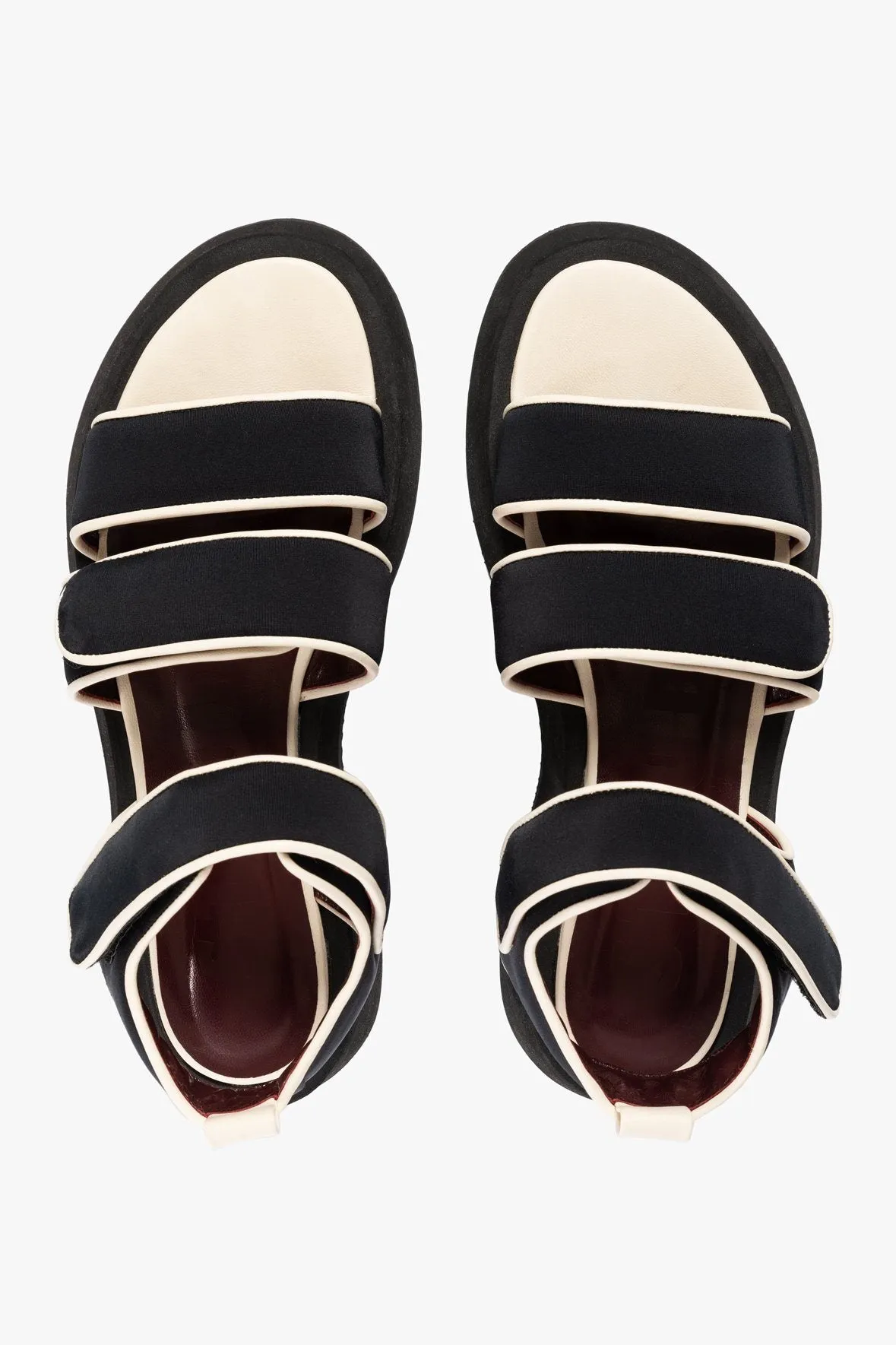CREW SANDAL | BLACK WHITE