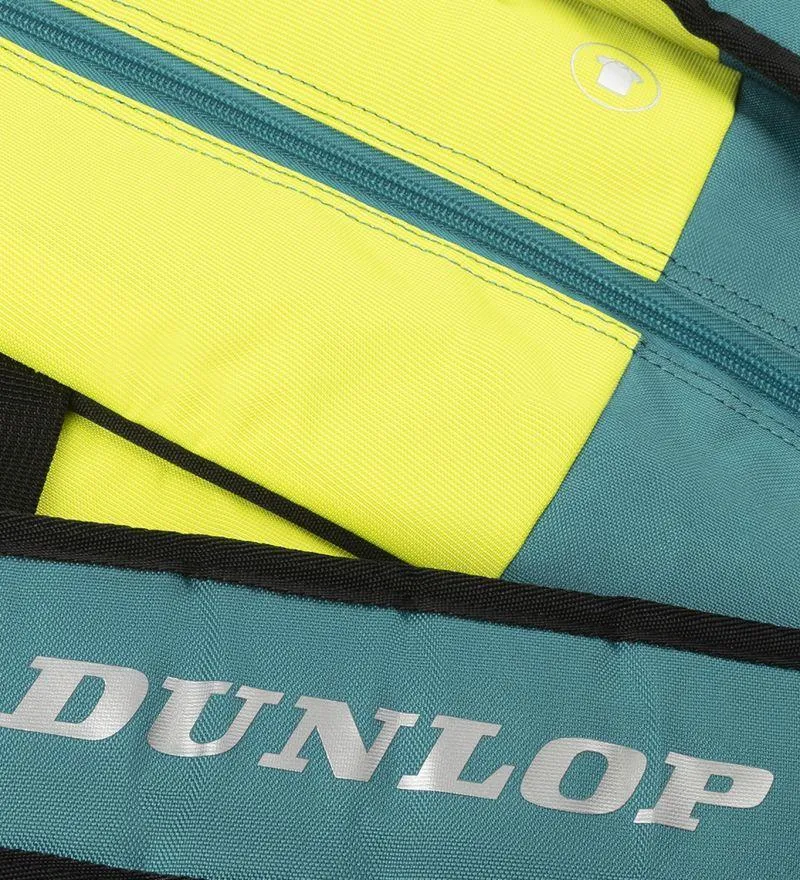 Dunlop SX Performance 12 Racket Badminton Bag - Teal / Black / Yellow
