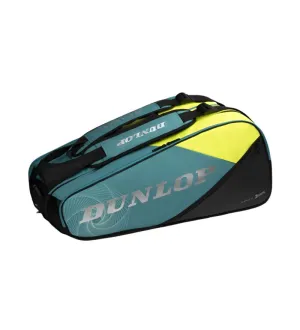 Dunlop SX Performance 12 Racket Badminton Bag - Teal / Black / Yellow