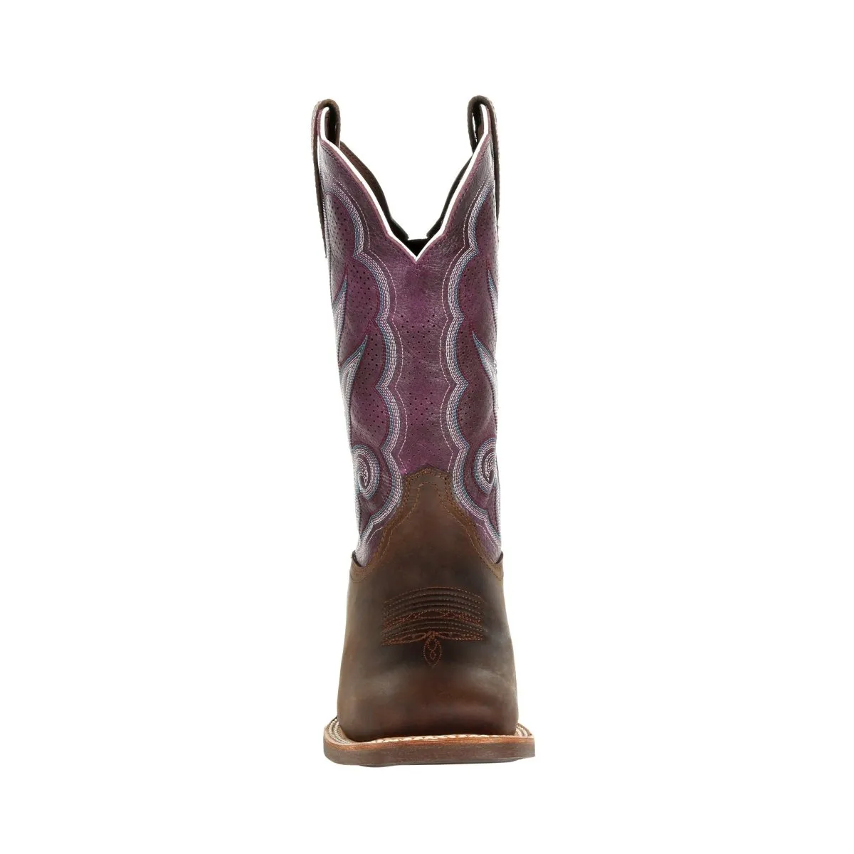 Durango Lady Rebel Pro Women's 12" Western Boots Drd0377 In Oilded Brown And Plum