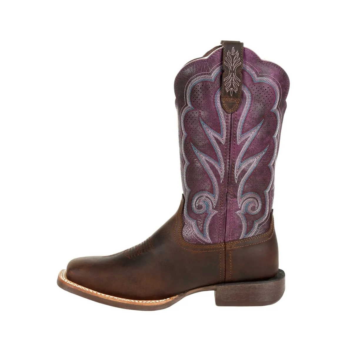 Durango Lady Rebel Pro Women's 12" Western Boots Drd0377 In Oilded Brown And Plum