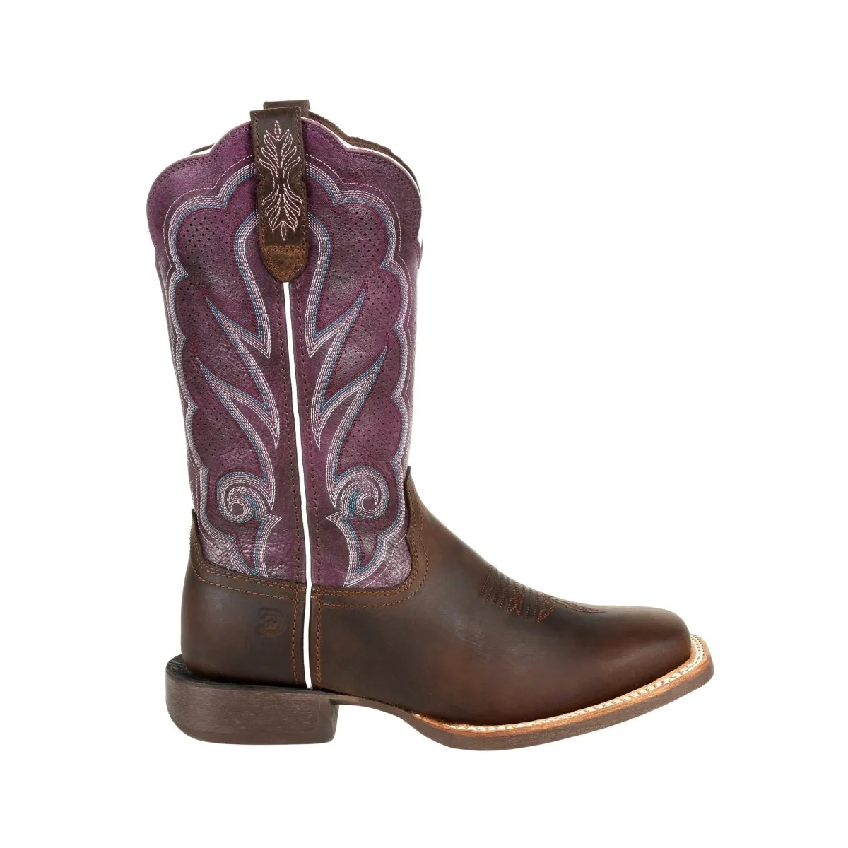 Durango Lady Rebel Pro Women's 12" Western Boots Drd0377 In Oilded Brown And Plum