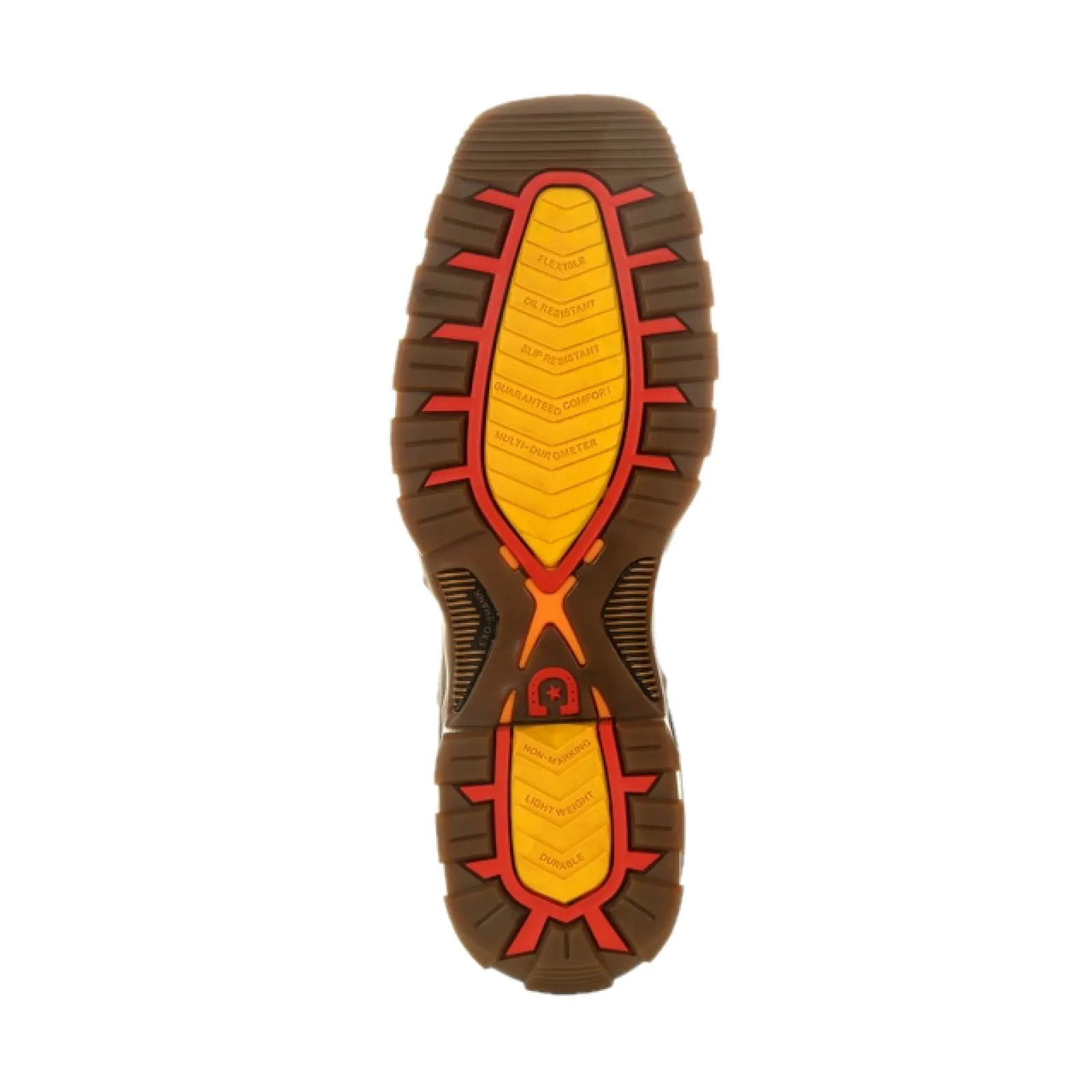 Durango® Men's 11" Western Chocolate & White Square Toe Boots DDB0302