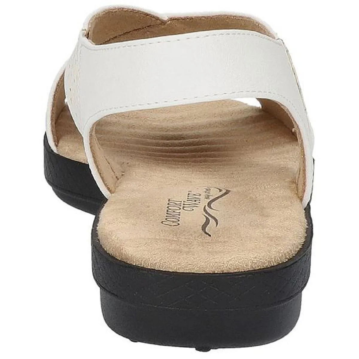 Easy Street Womens Claudia Laser Cut Cushioned Flatform Sandals