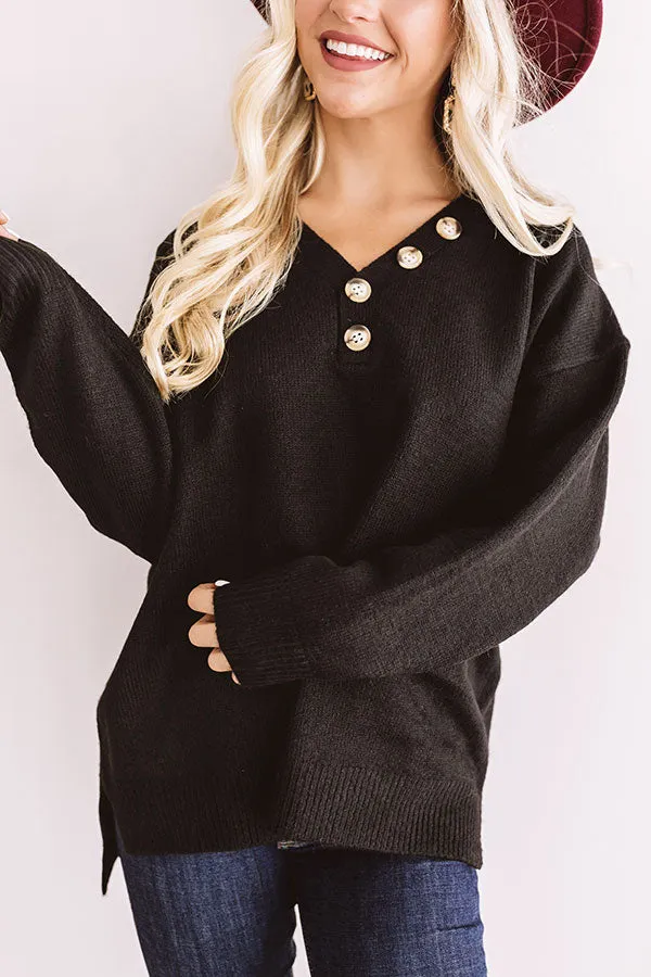 Fireside Feels Sweater In Black