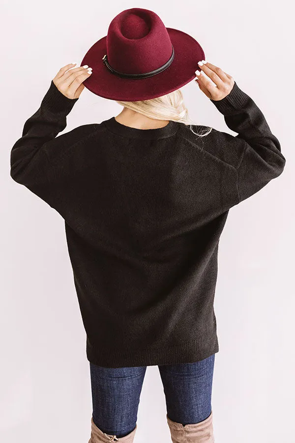 Fireside Feels Sweater In Black