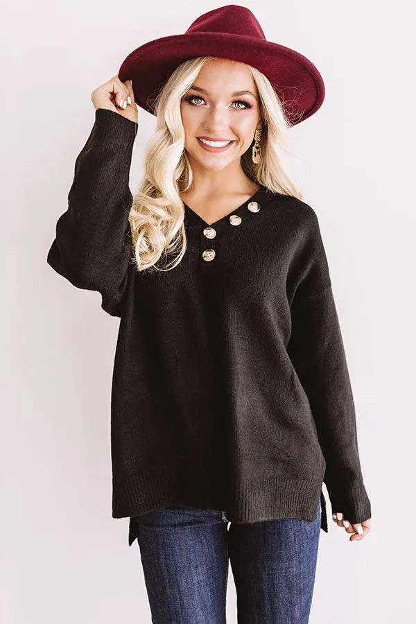 Fireside Feels Sweater In Black