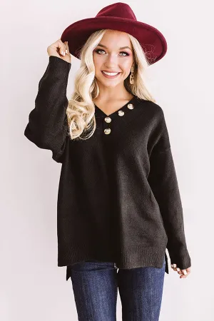 Fireside Feels Sweater In Black