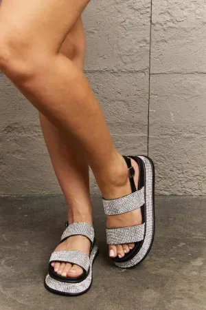 Glitz & Glam Platform Rhinestone Slingback Sandal