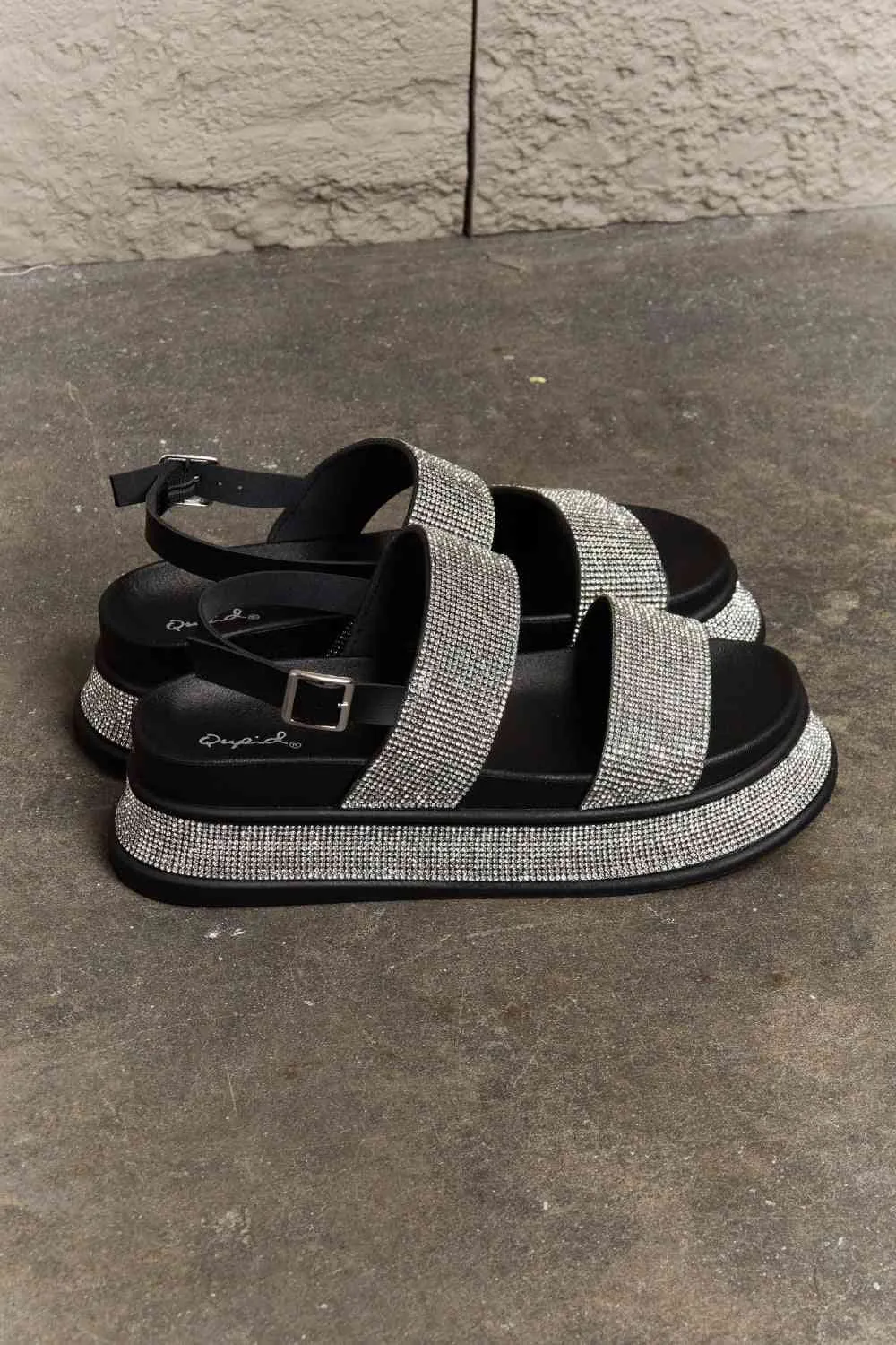 Glitz & Glam Platform Rhinestone Slingback Sandal