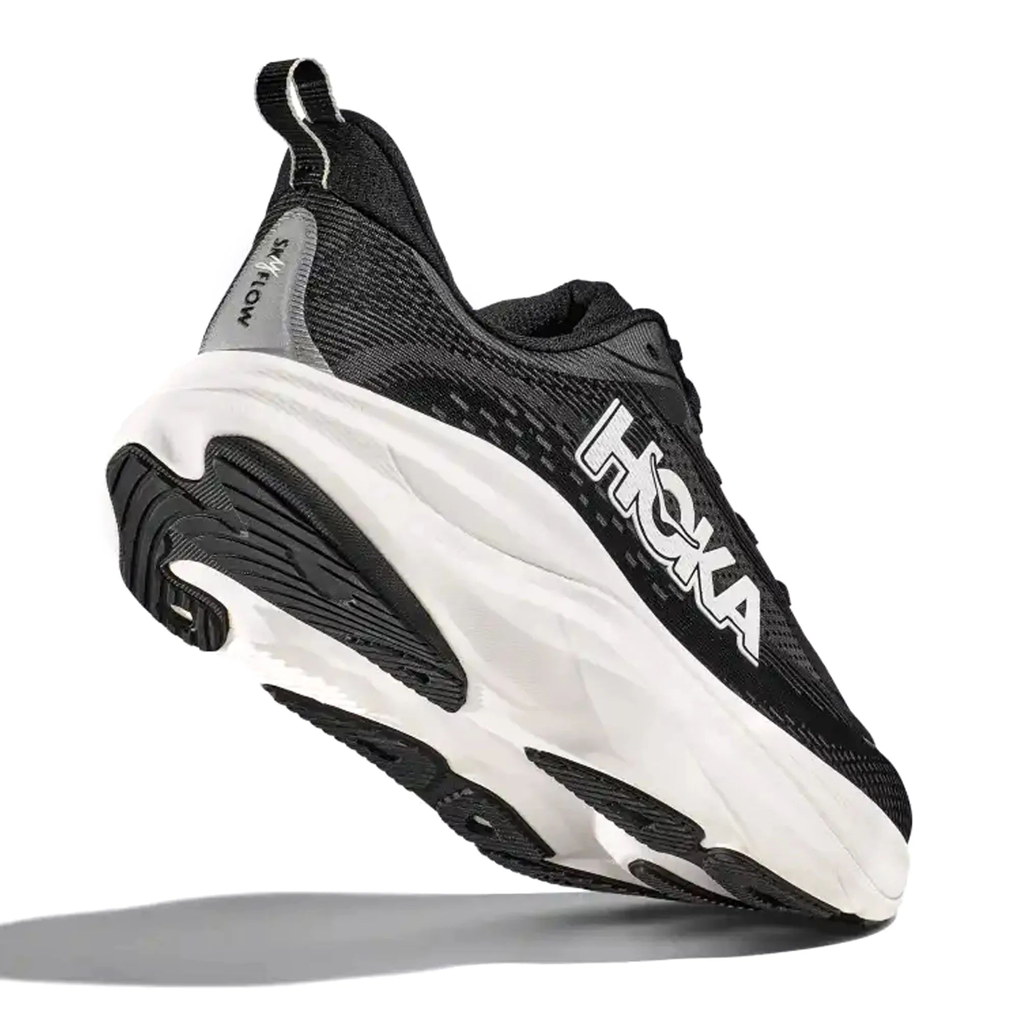 HOKA MENS RUNNING SHOES SKY FLOW BLACK/WHITE