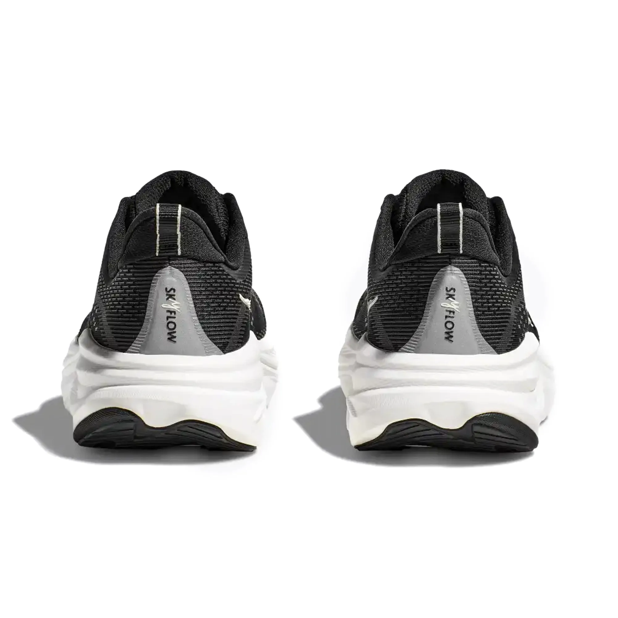 HOKA MENS RUNNING SHOES SKY FLOW BLACK/WHITE