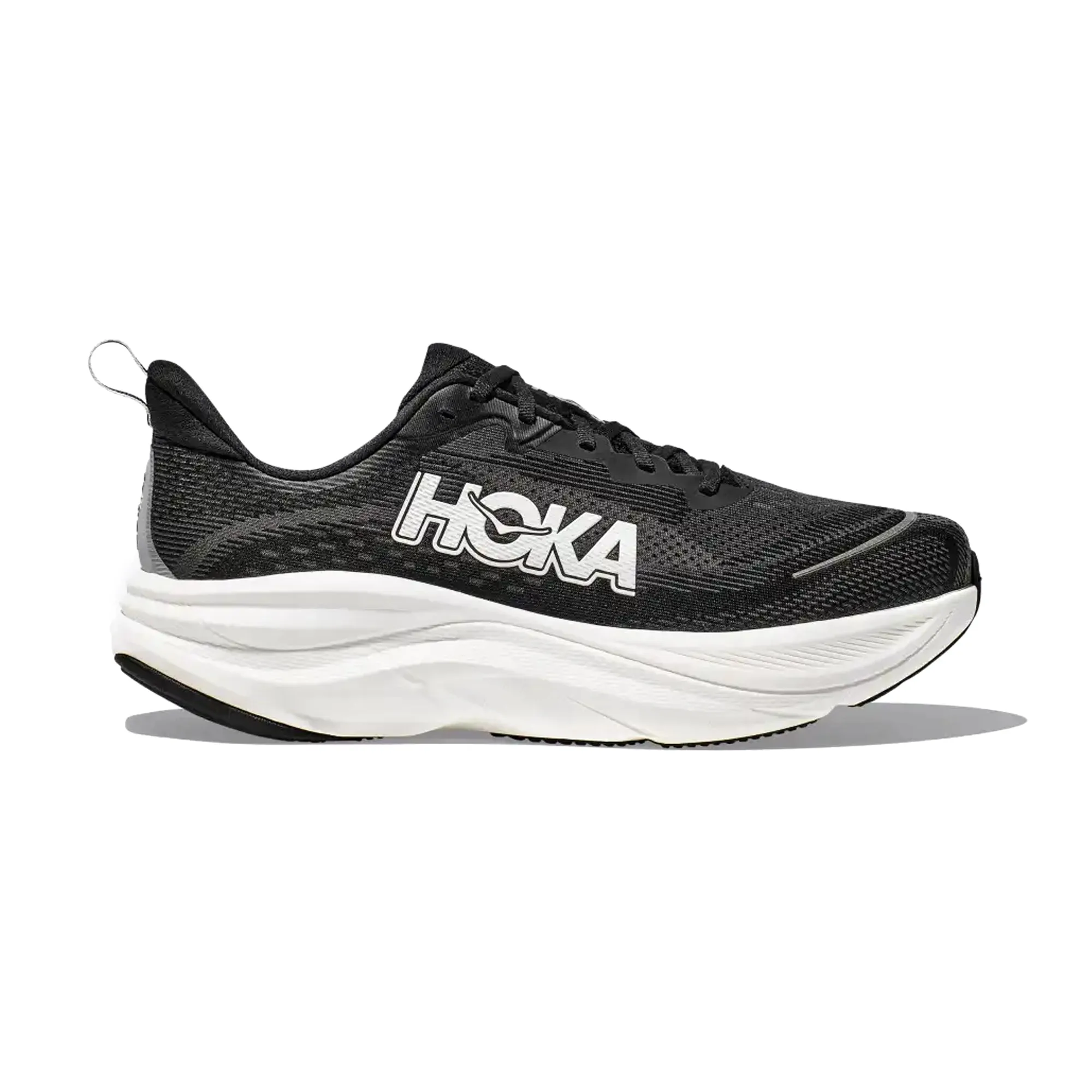 HOKA MENS RUNNING SHOES SKY FLOW BLACK/WHITE