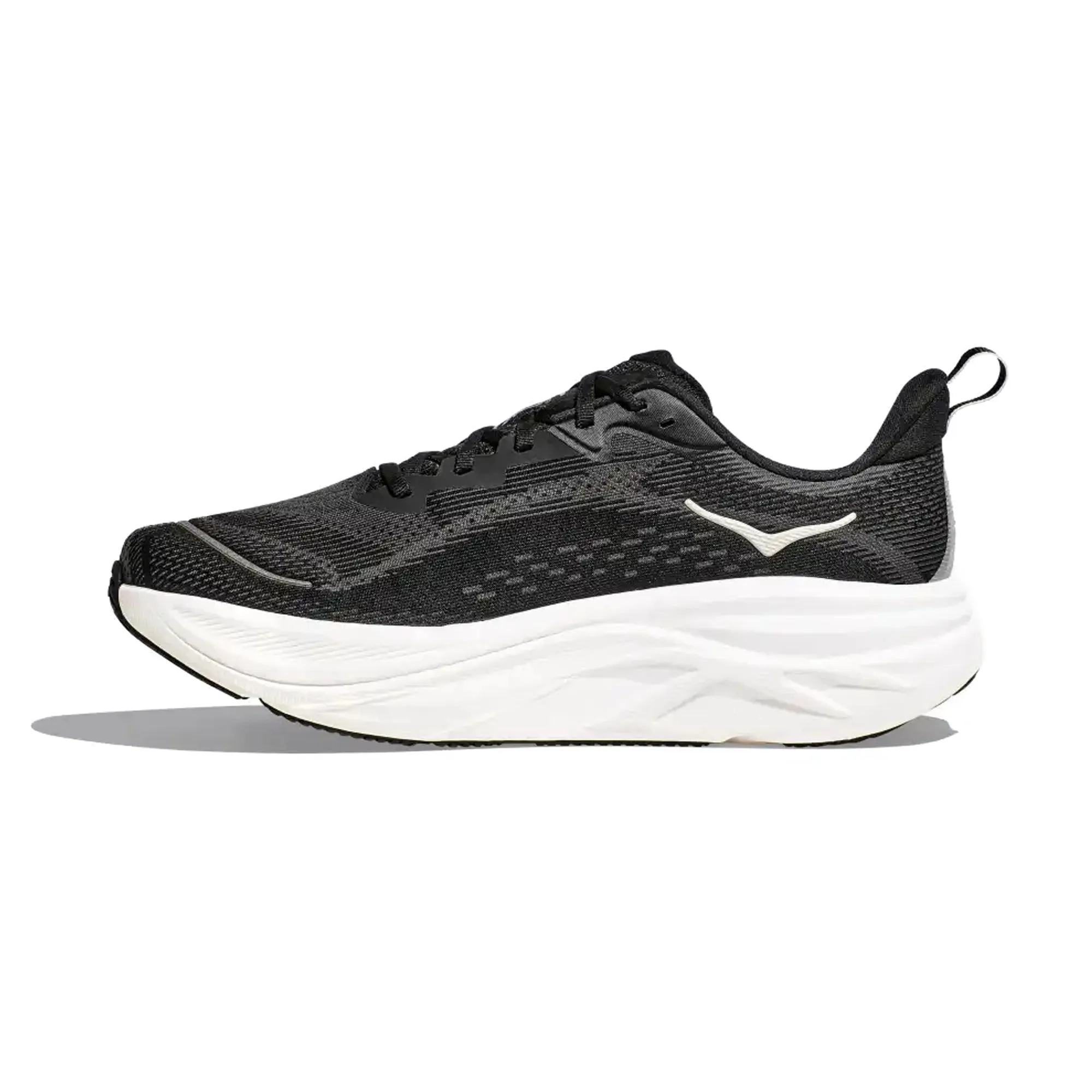 HOKA MENS RUNNING SHOES SKY FLOW BLACK/WHITE