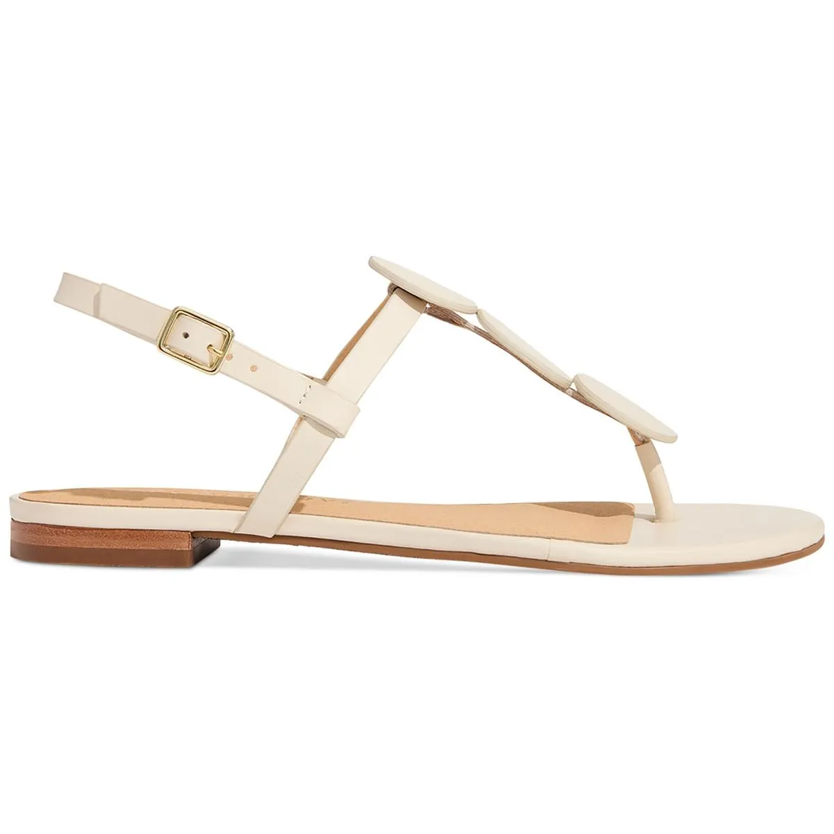 Jack Rogers Womens WORTH FLAT Leather Open Toe Flatform Sandals