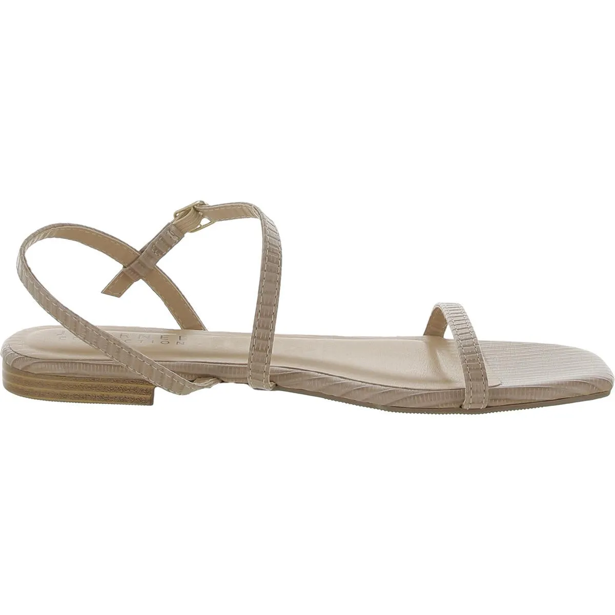 Journee Collection Womens Faux Leather Open Toe Flatform Sandals