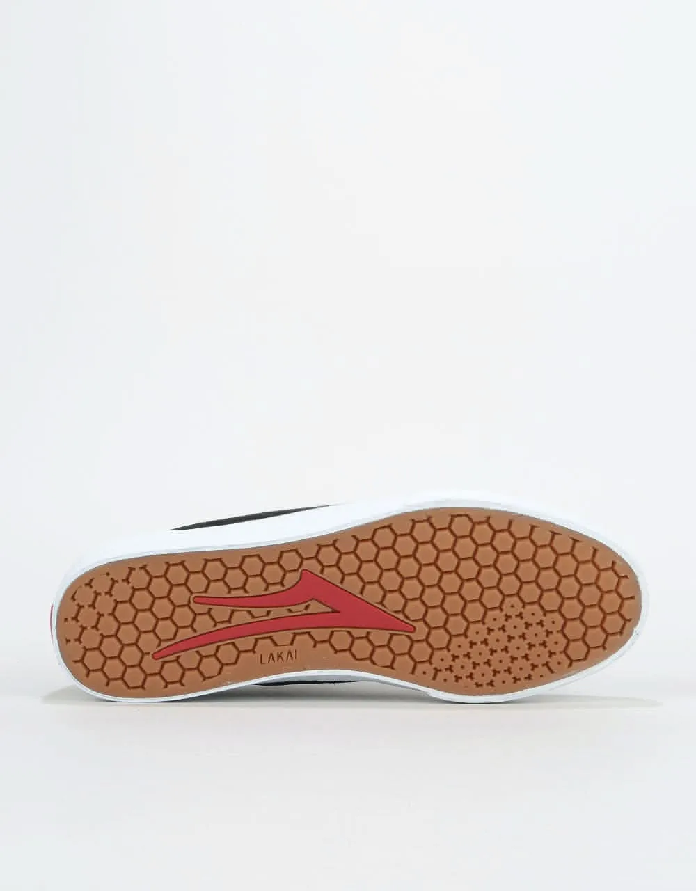 Lakai Bristol Skate Shoes - Black/White Suede