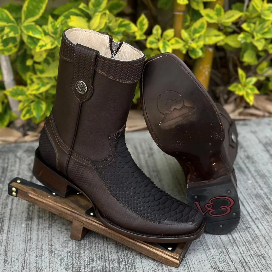 (⏰Last Day Promotion $15 OFF)Scale upper wear-resistant leather boots