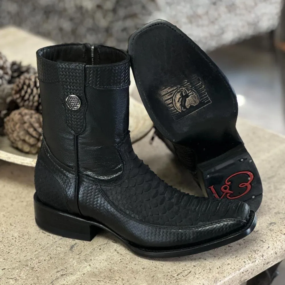 (⏰Last Day Promotion $15 OFF)Scale upper wear-resistant leather boots